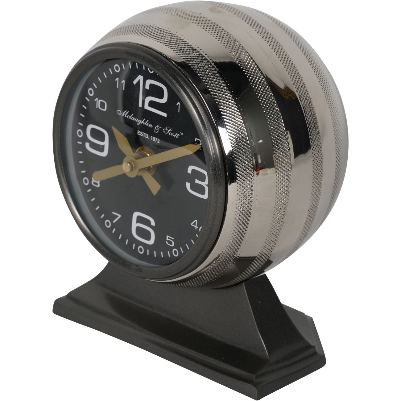 Aviation Grey Mantel Clock Small
